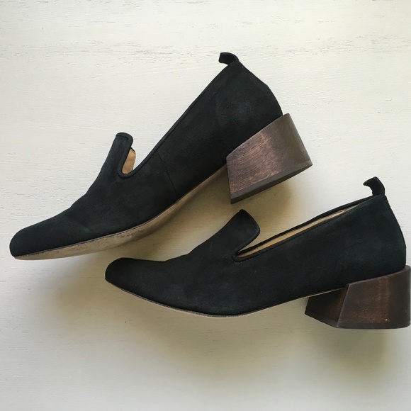 Mari Giudicelli black suede loafer pump - Picture 2 of 7